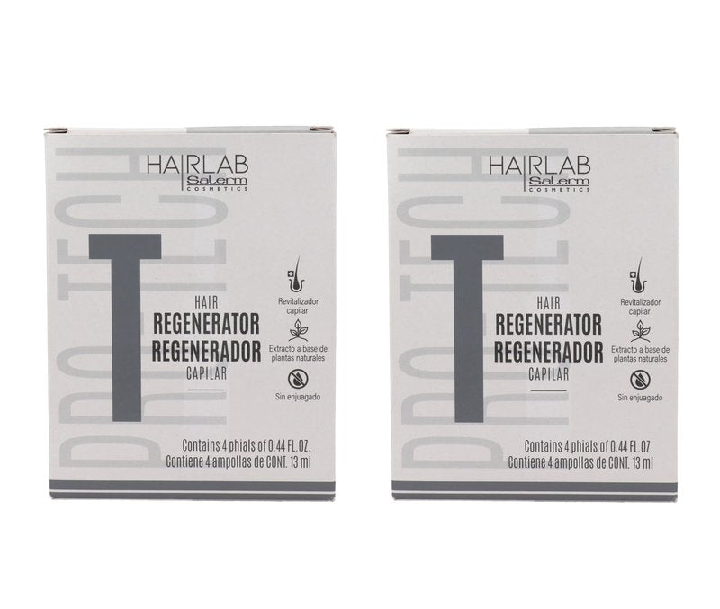 Salerm Energy Hair Regenerator/Revitalizer 4 Applications, Pack of 2, Unscented Lotion, 8 Applications, 2E+2 milliliters, Unisex-Adults