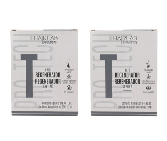 Salerm Energy Hair Regenerator/Revitalizer 4 Applications, Pack of 2, Unscented Lotion, 8 Applications, 2E+2 milliliters, Unisex-Adults