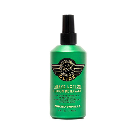 18.21 Man Made Shaving Gel Cream for Men - Spiced Vanilla, 6 Fl Oz | Non-Lathering, Moisturizing Formula for Smooth Shave