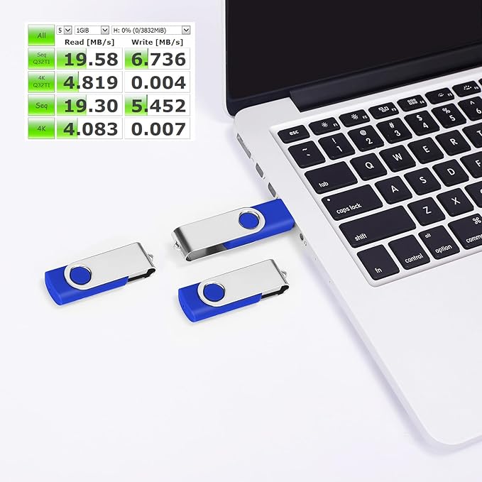 200 Packs of 1GB Bulk Flash Drive EASTBULL FAT32 USB Drives Pack 1G (Blue)
