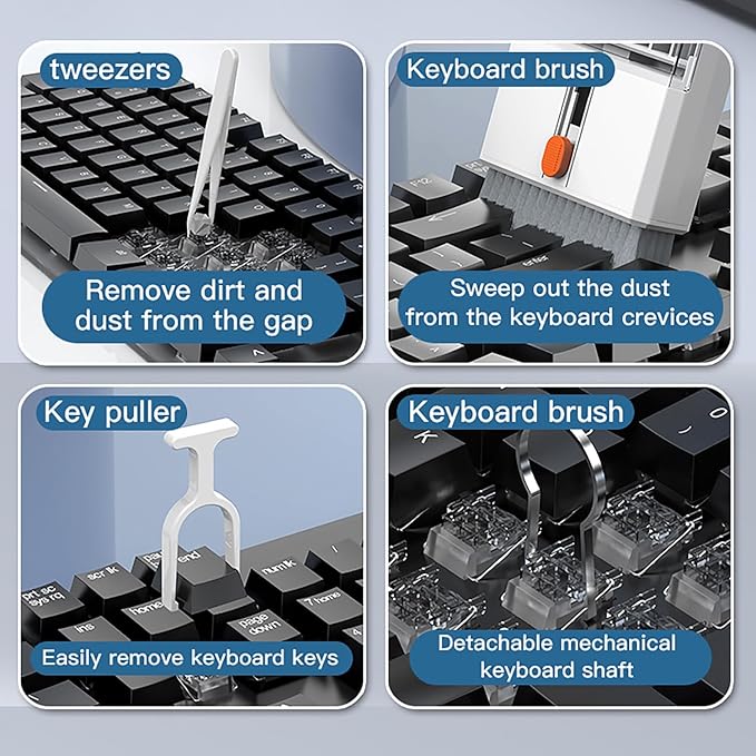 Lanrxs 22 in 1 Precision Cleaning Kit – Professional Electronic Cleaning kit Cleaning Tools for Phone, airPods Headset, Keyboards, Cameras, Laptop & More