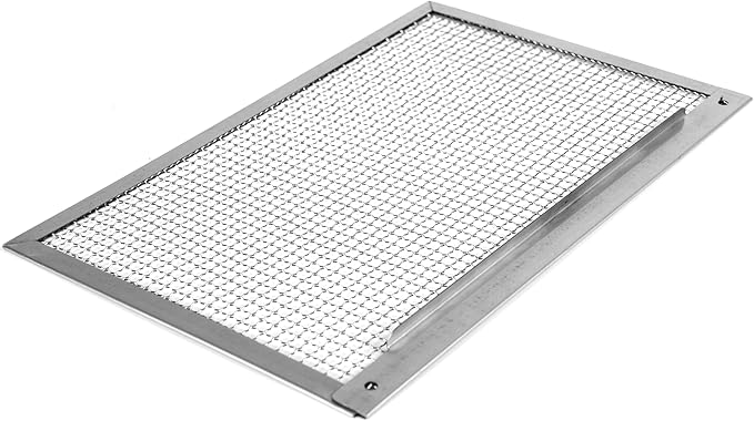 6 Inch Gutter Guard - Heavy Duty 100% Stainless Steel High-Flow Leaf Screen for Debris, Clog & Overflow Protection - Fits K-Style & Half-Round, Screws Included (1 Panel, 6in x 7.8in)