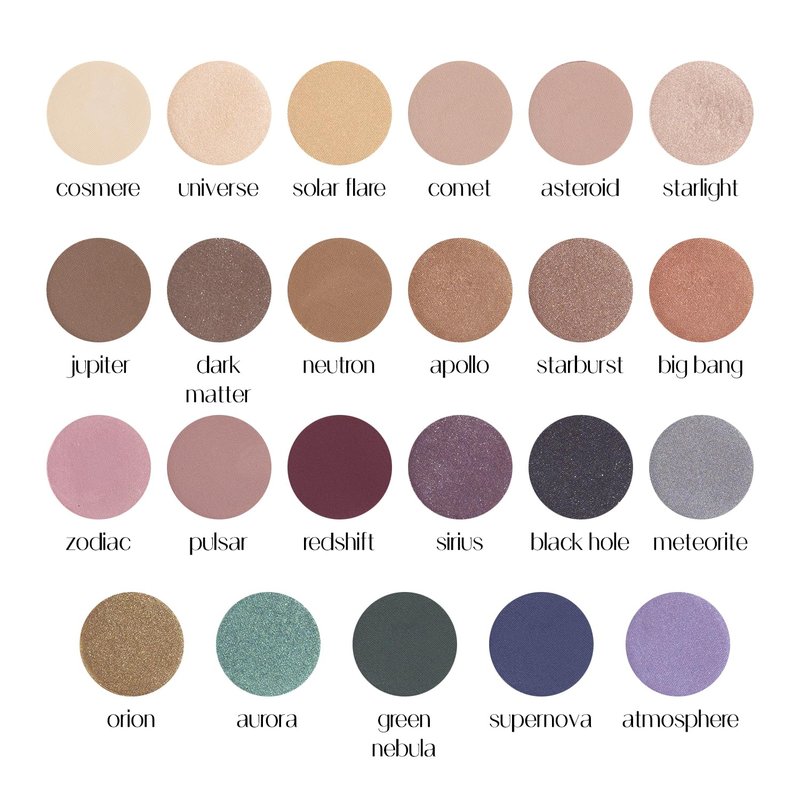 BaeBlu Hypoallergenic Eyeshadow Organic 100% Natural Finely Pressed Velvety Smooth Powder, Made in USA, Jupiter