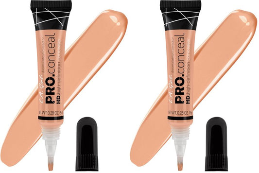 L.A. Girl Pro Conceal HD Concealer, Classic Ivory, 0.28 Ounce (Pack of 2)