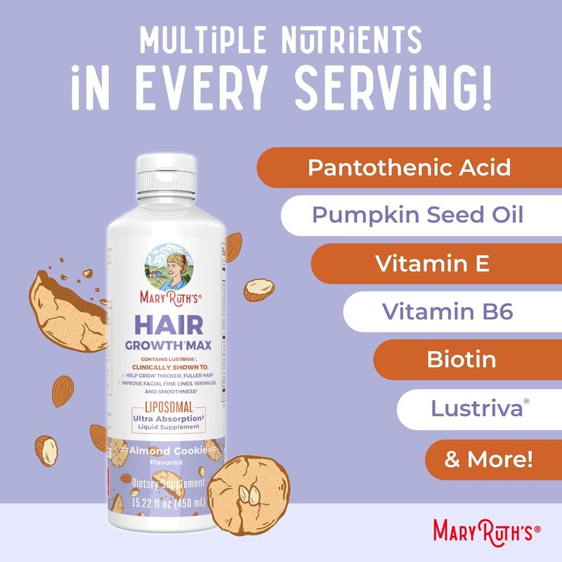 MaryRuth's Liquid Nighttime Multimineral - Coconut Flavor, 32oz | Vegan Hair Skin Support & Sugar-Free Liposomal