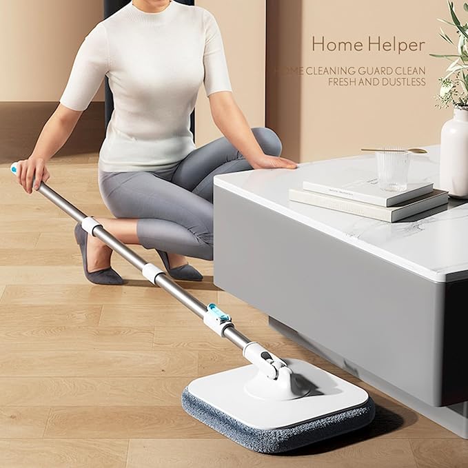 Mop and Bucket Set,Housekeeping Floor Cleaning Supplies - Mop Bucket with Wringer - for Hardwood Living Room Dining Room Kitchen Bathroom Study