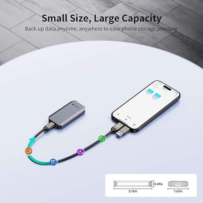 Yottamaster YM5PRO Portable SSD External Solid State Drive (256GB)