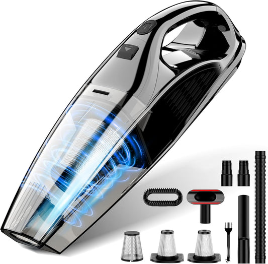 Upbooz Handheld Vacuum - Cordless Portable Car Vacuum with 7500Pa Suction | 670ML Lightweight Cleaner for Home & Pet Hair