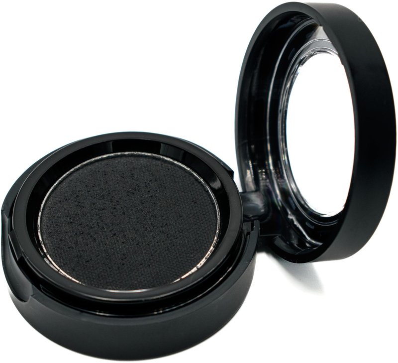 Pure Ziva Black Matte Cake Eyeliner & Pressed Eyeshadow, Water Activated Powder; Gluten & Cruelty Free
