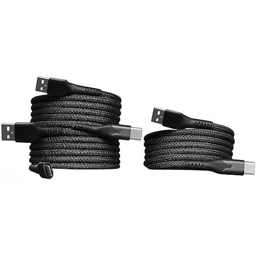 Statik MagStack USB to USB C Cable, Clutter-Free Magnetic Charging Cable, A to Type C Charger Fast Charging Phone Charger Cord, Compatible with iPhone, iPad & Android, 27W 6FT, 3-Pack