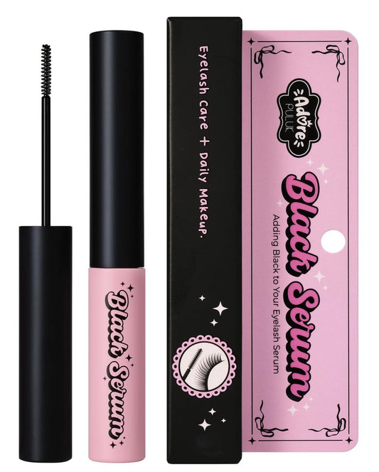 PULUK Adore Black Lash Serum – Nourishing Eyelash Serum with Panthenol & Hyaluronic Acid, Conditions and Defines for Fuller-Looking Lashes, 5g / 0.17oz