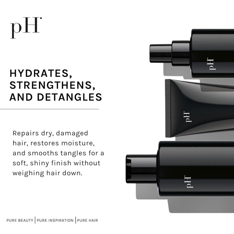 pH Pure Hair Repair Shampoo & Conditioner Set - Hydrating Hyaluronic Acid Formula | 13.52 oz + 6.67 oz