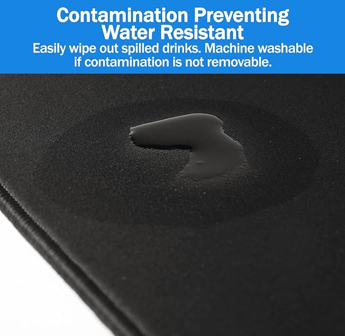 XL Mouse Pad 2XL Huge Extra Large Gaming Mousepad for Full Desk - Super Thick Nonslip Rubber Base and Waterproof Desktop Keyboard Extended Mouse Mat (Black, 2XL (36''x18''))