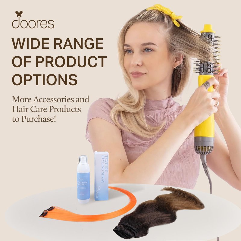 DOORES Light Pink Hair Extensions, 25g/25s 22 Inch I Tip Human Hair Extensions for Women