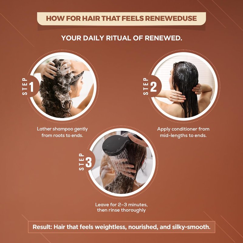 QoD PRO Argan Shampoo and Conditioner Set | For Dry, Damaged, Frizzy and Dull Hair | Promotes Shine and Softness | 300ML - 10fl oz each