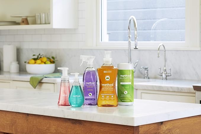 Method Foaming Tub + Tile Cleaner, Cleans Mold + Mildew Stains, Eucalyptus Mint Scent, 28 Fl Oz (Pack of 8)