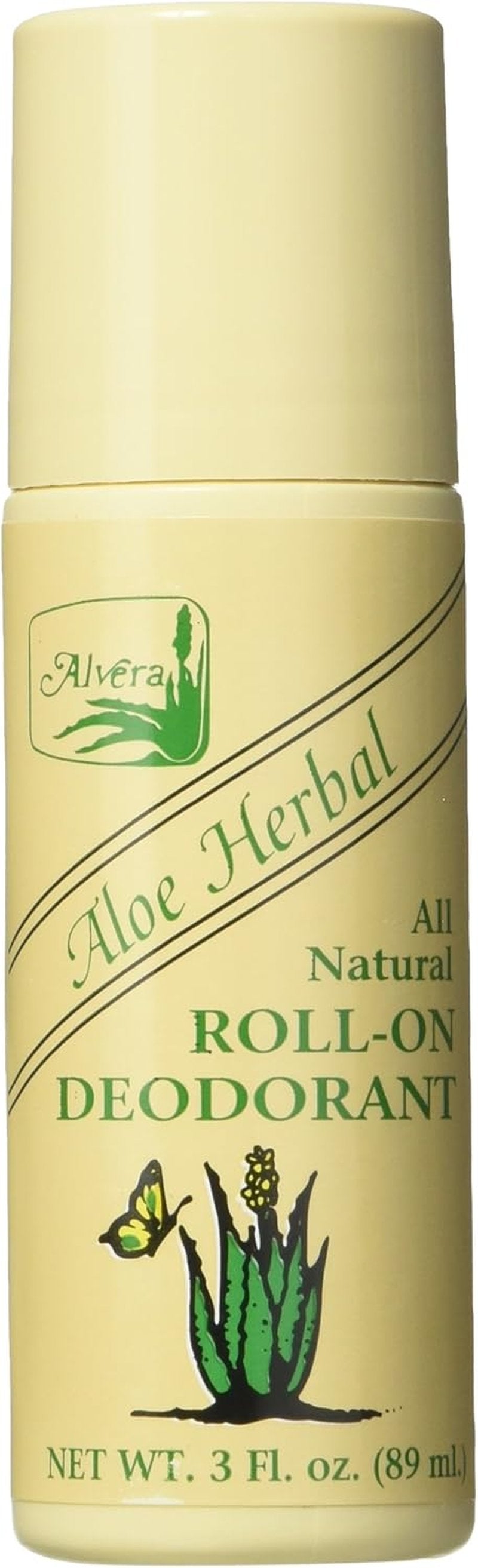 Alvera Aloe Herb Deodorant - Natural 3 Ounce Stick | Pack of 6