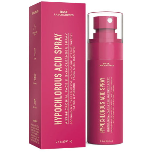 BASE LABORATORIES Hypochlorous Acid Wipes & Hypochlorous Acid Spray Bundle
