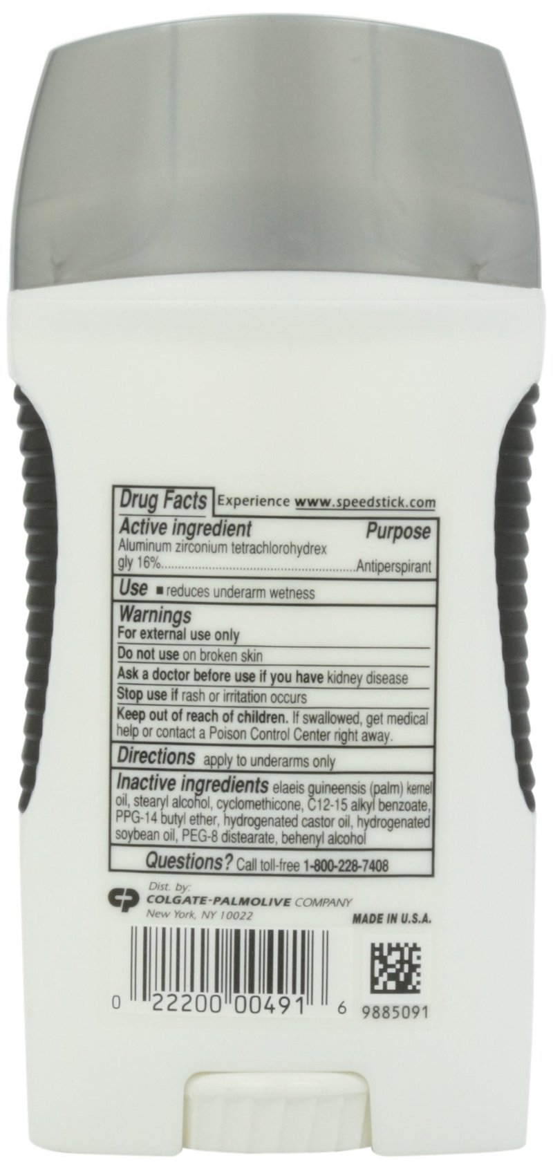 Speed Stick Power Antiperspirant Deodorant for Men, Unscented - 3 Ounce (Pack of 4)