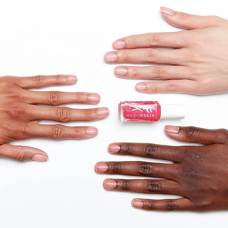 essie Expressie FX Quick-Dry Vegan Nail Polish, Red Glow Top Coat, Ethereal Glow, 0.33 fl oz