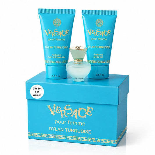 Versace Dylan Turquoise Womens Mini Perfume Trio Gift Set