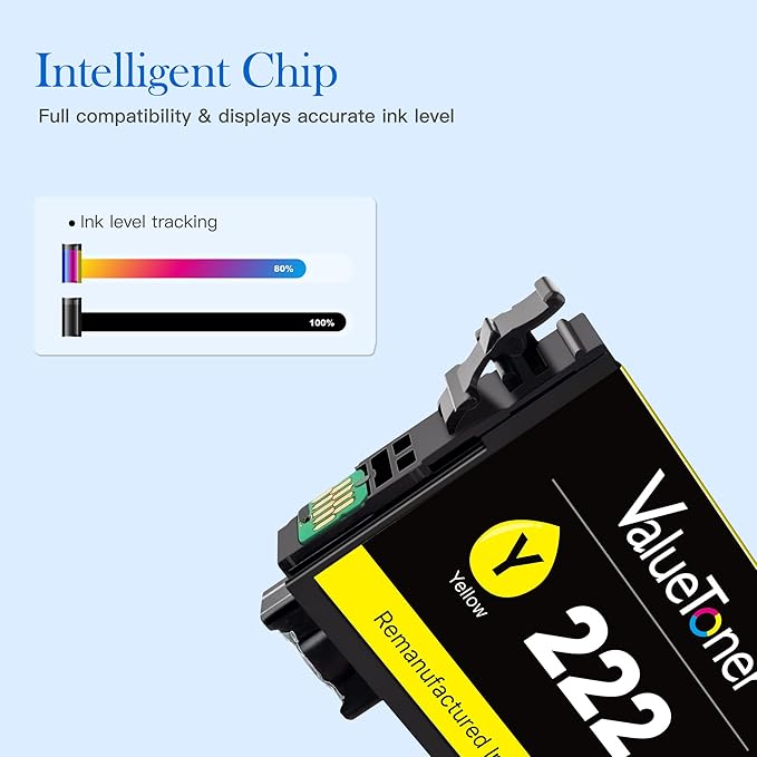 Valuetoner Ink Cartridges High-Capacity Black & Standard Color Remanufactured