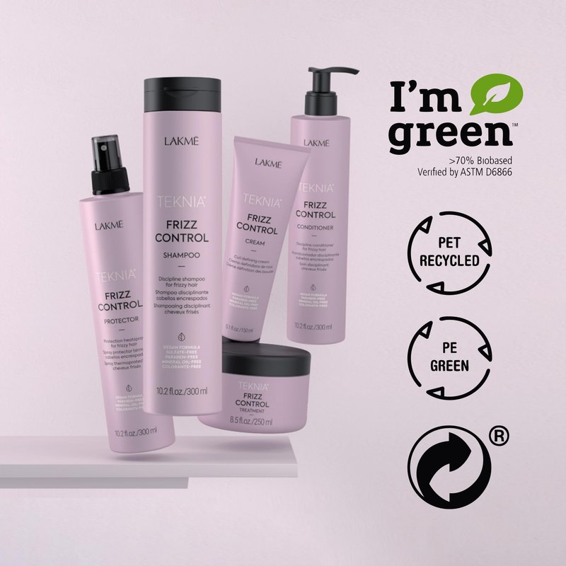Lakmé Teknia Frizz Control Leave In Conditioner, Anti Frizz Conditioner for Frizzy or Curly Hair, 10.2 Fl Oz