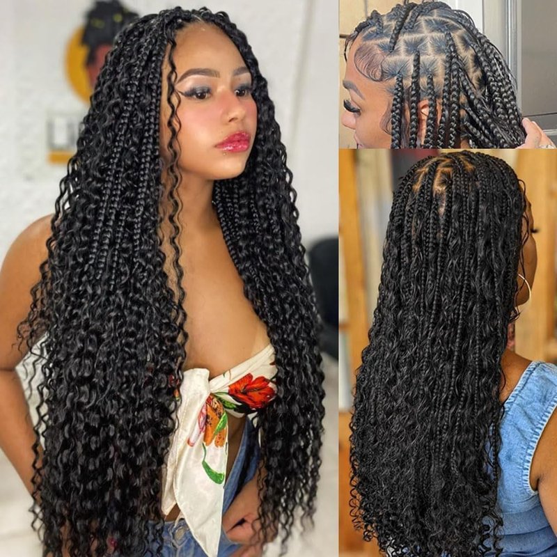 QTHAIR Deep Wave Bulk Human Hair For Braiding 18A No Weft (20" 50g #1B(Natural Black)) 100% Unprocessed Brazilian Deep Wave Human Hair Virgin Hair Extensions Two Bundles Micro Braiding