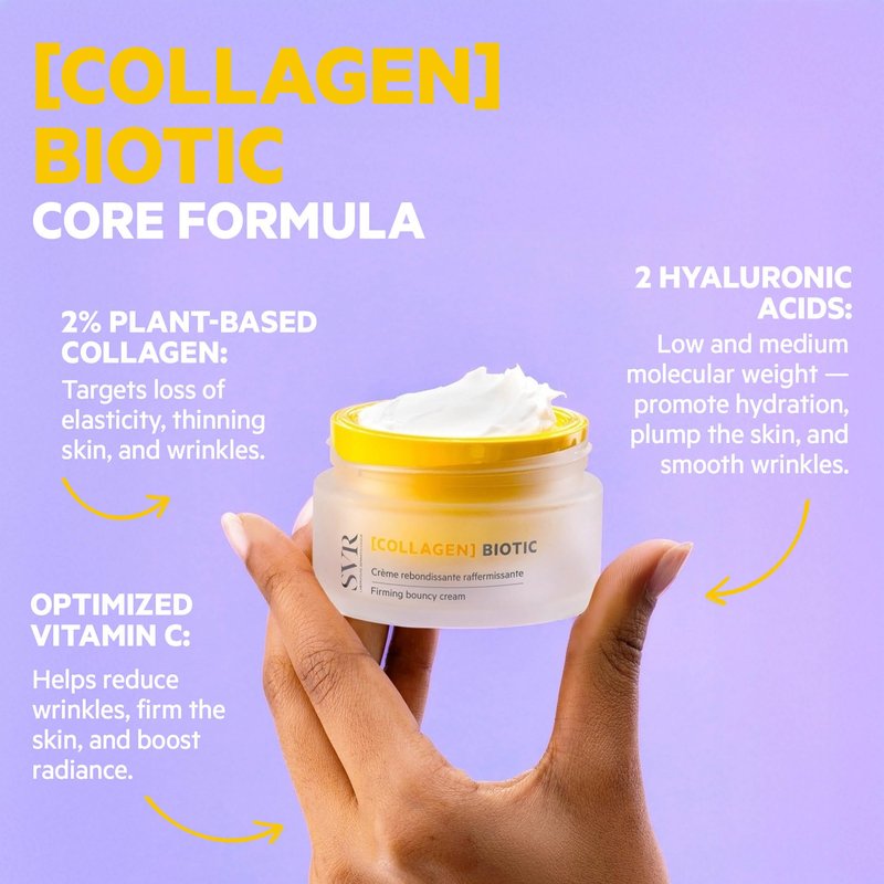 SVR - [COLLAGEN Biotic - Firming Cream - Vegan Collagen, Vitamin C and a Postbioitc - Suitable for sensitive skin - Non-greasy finish, 96% Naturally-Derived Ingredients - 1.7 fl.oz