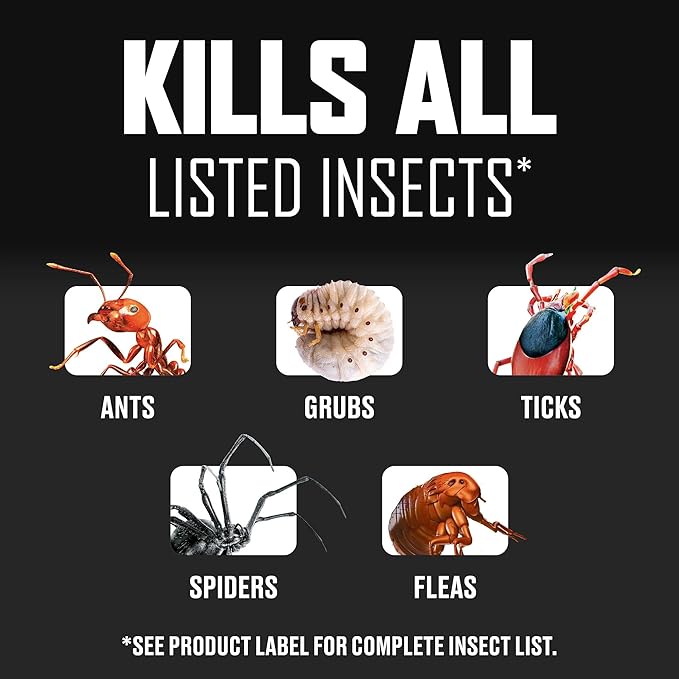 Ortho BugClear Lawn Insect Killer1 – Kills Ants, Spiders, Ticks, Fleas, Armyworms & Grubs, 10 lb Granules Treats Up to 16,500 sq. ft.