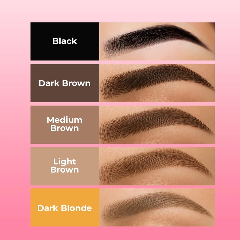 MENELA Dark Brown Eyebrow Henna Kit – Henna for Eyebrows – Eyebrow Dye & Henna for Brow – Natural Vegan Ammonia-Free – Up to 60 Applications, 2.5g Henna & 15ml Fixer, Bamboo Extract