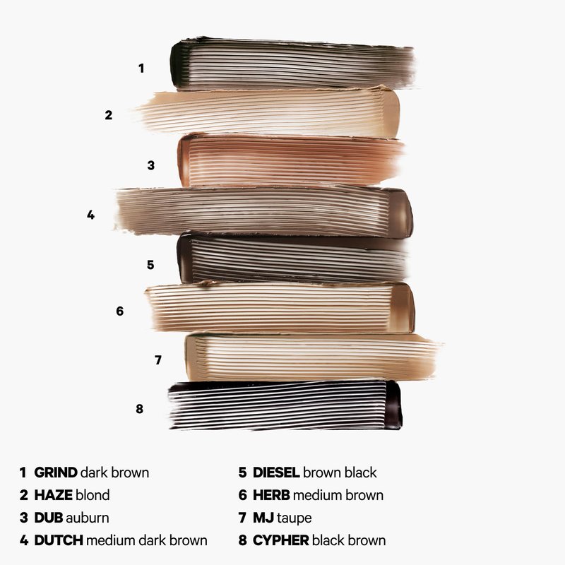 Milk Makeup KUSH High Roll Defining + Volumizing Brow Tint – Tubing Brow Gel Shapes, Volumizes + Sets Eyebrows Up to 24 Hours – Water Resistant, Smudge-Proof, Clean – Grind (Dark Brown), 0.16oz