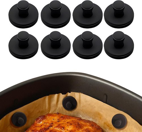 Air Fryer Magnets - 100% BPA Free Silicone, Waterproof & Rust-Proof | 8-Piece Set for Safe Food Covering