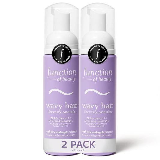 Wavy Hair Mousse for Styling - Anti-Frizz Volume & Definition | Lightweight Texturizing Foam for Natural Waves