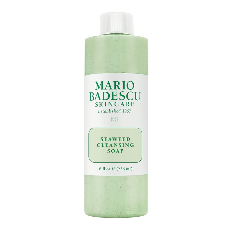Mario Badescu Seaweed Cleansing Soap for All Skin Types |Creamy Cleanser that Gently Exfoliates |Formulated with Seaweed Grains & Bladderwrack Extract, 8 Fl Oz