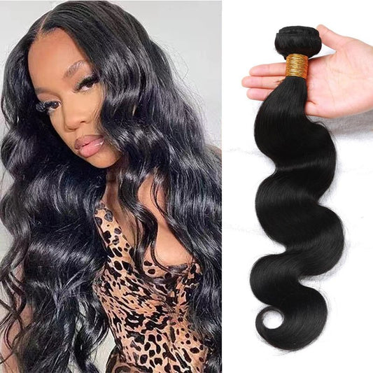 Human Hair Bundles Body Wave 1 Bundle 12A Unprocessed Brazilian Virgin Human Hair Body Wave Bundles 100G Natural Black Hair Extensions