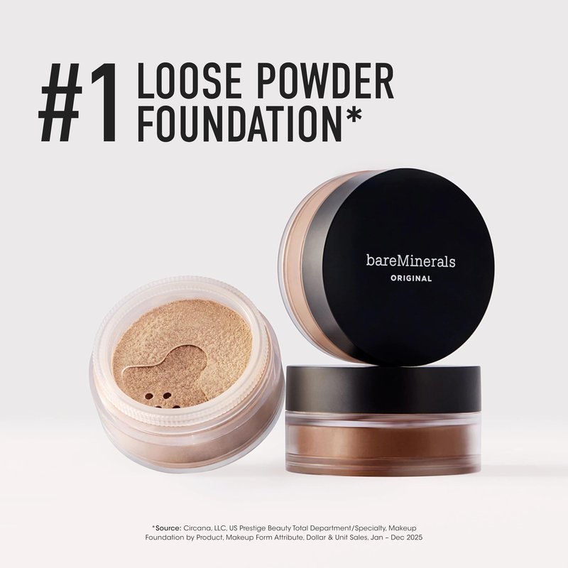 bareMinerals Original Loose Powder Foundation SPF 15, Fair 01, Vegan, Cruelty-Free & Dermatologist-Tested