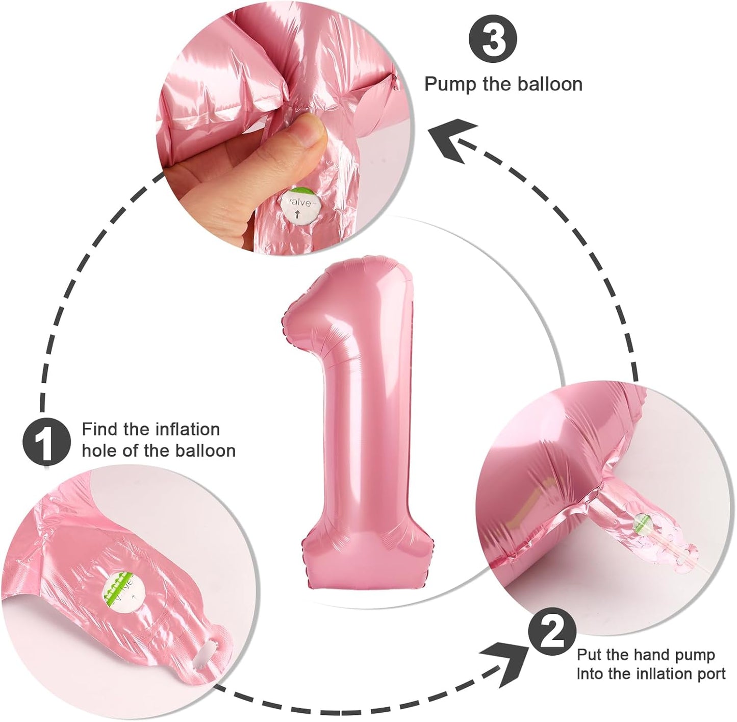 Pastel Pink 40-Inch Number Balloons by [Brand Name] | Perfect for 2nd, 12th, 21st Birthday Celebrations & Events