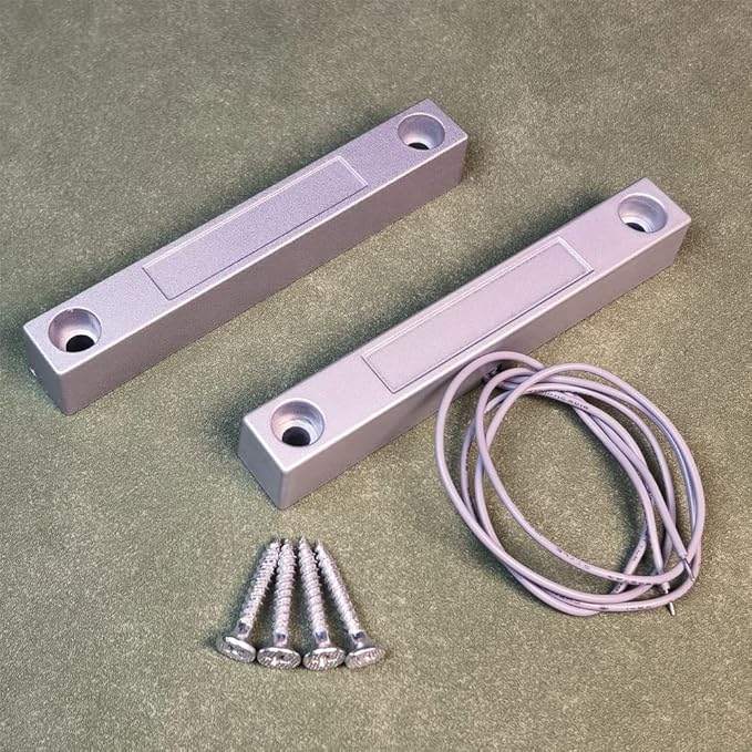 Gebildet Home Security Wired Rolling Door Contact Magnetic Reed Switch MC-58 Alarm Sensor Magnetic Switch with 2 Wires for N.C. Applications