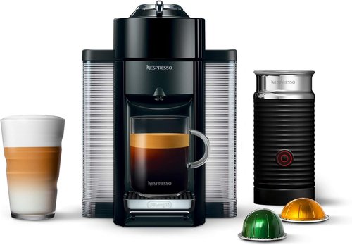 De'Longhi Nespresso Vertuo Coffee & Espresso Maker - Piano Black with Aeroccino Frother