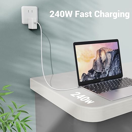 SUMPK 2FT USB 4 Cable, 240W Short C Cable Fast Charging, 40Gbps High Speed Data Transfer, 8K 60Hz Single and Dual 4K 60Hz Video Output Compatible with for iPhone 16/16 Pro/16 Plus/16 Pro Max