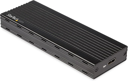 StarTech.com USB-C 10Gbps to M.2 NVMe SSD Enclosure - Portable External M.2 NGFF PCIe Aluminum Case - 1GB/s Read/Write - Supports 2230, 2242, 2260, 2280 - TB3 Compatible - Mac & PC, TAA (M2E1BMU31C)
