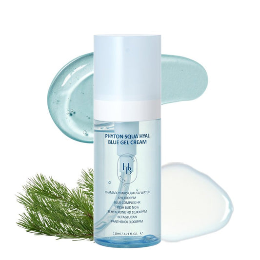 HEVEBLUE Phyton Squa Hyal Blue Gel Cream - Sensitive Skin, Korean Skincare, Vegan, Hypoallergenic, Boost Hydration, Soothing Cream, Reduce in Moisture Loss, Calming, Lightweight