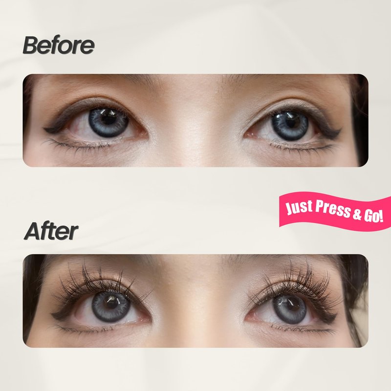 Self Adhesive Press On Lashes 10-14mm, Pop-On Glueless Lash Clusters, Natural ULTRA-THIN Invisible Band Lashes, Reusable No Residue 36 Clusters, Beginner Friendly kit by GlamReal (Fairy Airy)
