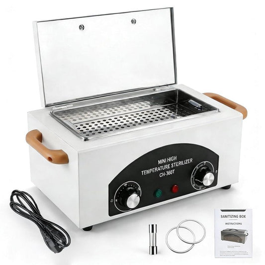 High-Temperature Autoclave Sterilizer - 2.0L Nail Tool Dry Heat Machine with Timer | 110V, CH-360T