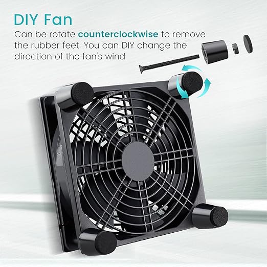 Wathai Cooling Case Fan for Receiver Xbox TV Box Router 120mm x 25mm 5V USB