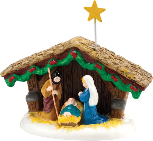Department 56 Nativity Holy Family Miniature Figurine - 1.57 Inch, Colorful Christmas Decor