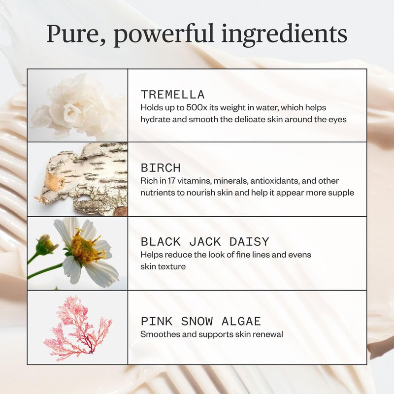 Ursa Major Forest Alchemy Eye Cream | Natural Under-Eye Moisturizer for Dark Circles, Fine Lines, Puffy Eyes and Wrinkles | Vegan, Cruelty-Free, Non-toxic, Unscented | 0.50 ounces