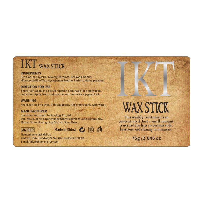Shiyalan Hair Wax Stick, Wax Stick for Hair, Slick Stick for Hair Non-greasy Styling Hair Pomade Stick, Strong Hold Makes Hair Look Neat and Tidy（2.7 Ounce）