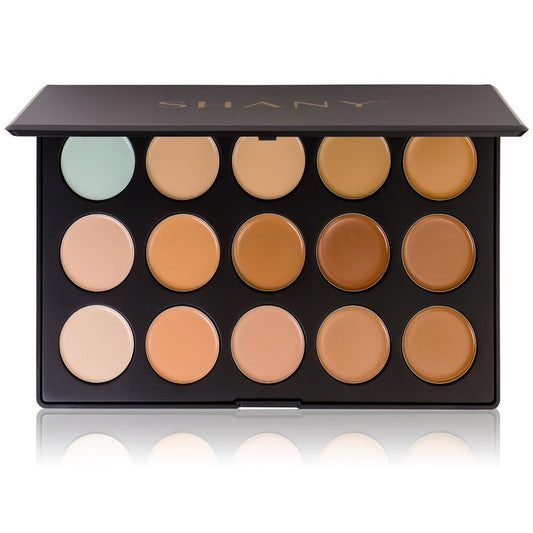 SHANY CONTOUR CAMO Professional Cream Foundation Color Palette,Foundation Primer,Camouflage Concealer Makeup Palette - Contour Camo